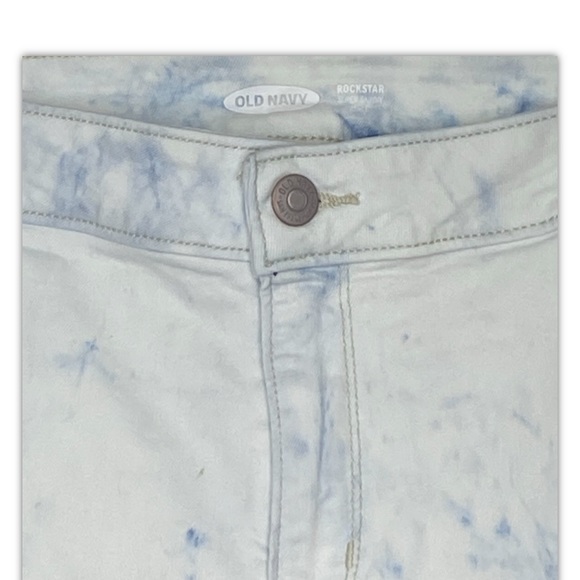 Old Navy Rockstar Super Skinny Ankle Jeans 18 Petite Light Blue Distressed - Picture 2 of 14